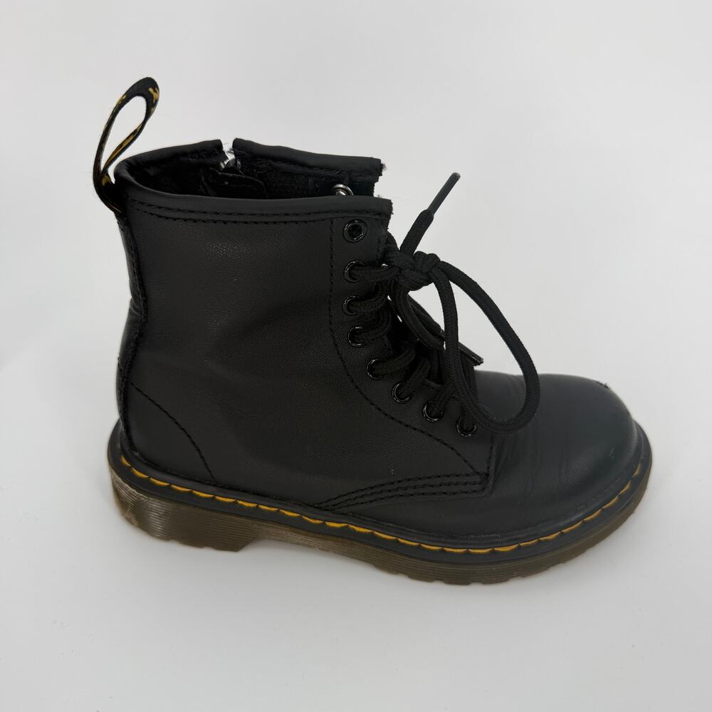 Dr. Martens AirWair Shoes‎ With Bouncing Soles Zipper Black Kids Size 12 - Picture 5 of 11